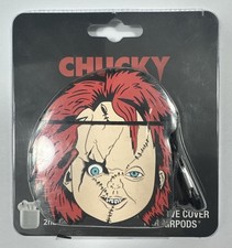 Child's Play Chucky AirPod Case Cover 1st  2nd Gen WithCarabiner Hook