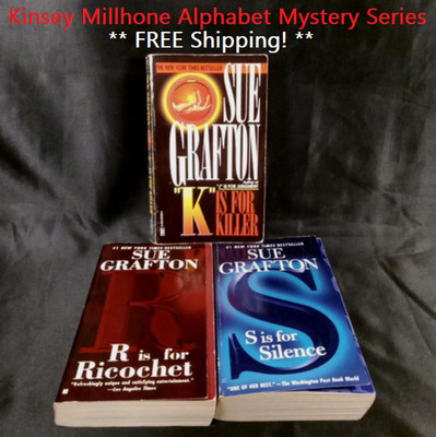 Sue Grafton Lot 3 Paperbacks K R S Kinsey Millhone Alphabet Mystery Series USA