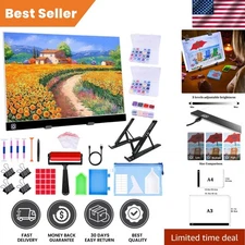 A3 LED Light Pad Kit for Diamond Painting – Adjustable Brightness & Complete Set