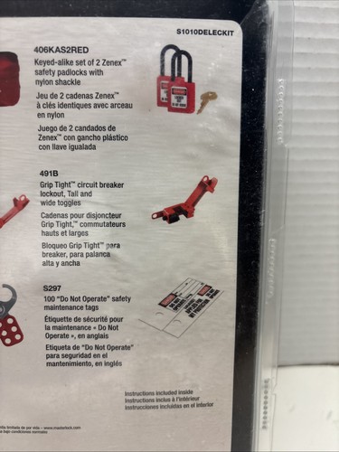 Kit di blocco elettrico di sicurezza, con 2 lucchetti 406 - Foto 11 di 12