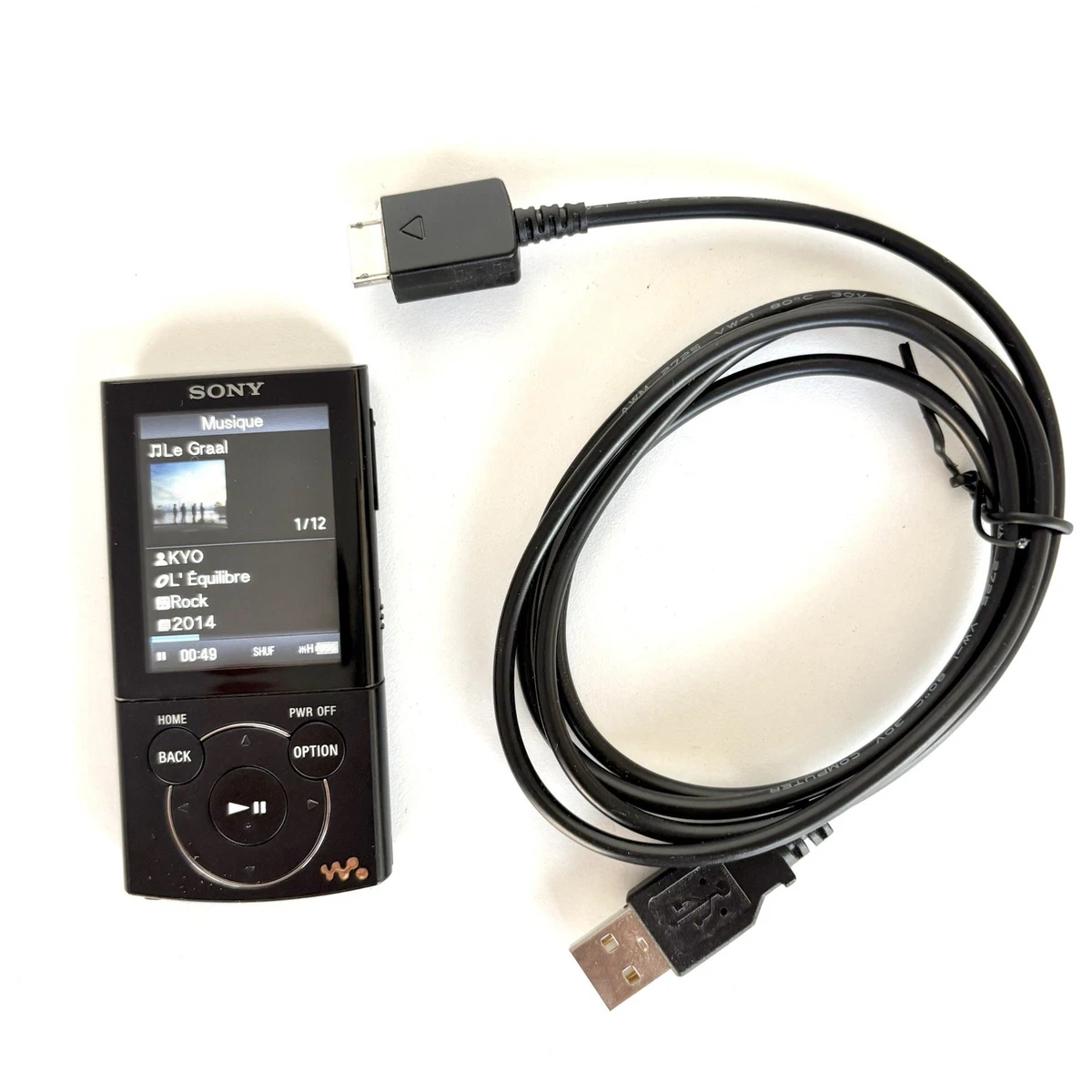 Sony Walkman NWZ-E443 4 Go - Lecteur MP3 MP4 FM + Câble USB