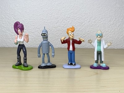 Futurama Metal Collectible 4 Figures (Bender is a bit wobbly)