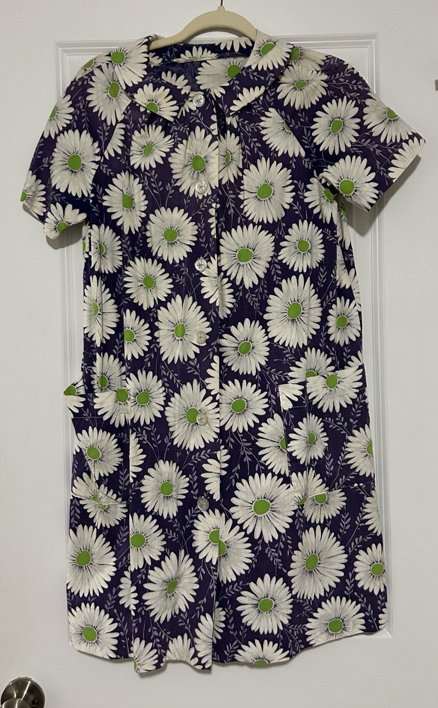 Vintage Floral Housecoat Duster Homemade 70’s - image 1