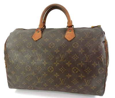 Authentic LOUIS VUITTON Speedy 35 Monogram Boston Hand Bag Purse #64324A