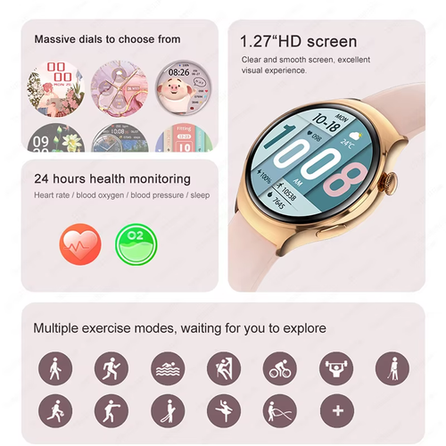 For Huawei WATCH 4 Smart Watch Women 360*360 AMOLED HD Screen NFC IP68 Waterproo - Picture 3 of 12
