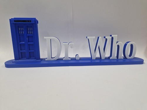 Dr. Who With Phonebox - 3D Shop Display Collection Sign Collectors Display - Picture 2 of 4
