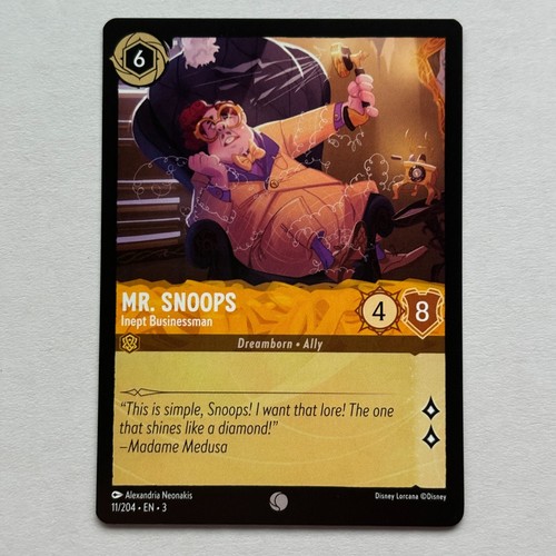 Mr. Snoops 11/204 Disney Lorcana Into The Inklands Regular Common Card NM - Picture 1 of 2