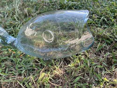 Vintage MCM Blenko Hand Blown Art Glass Fish Vase Figure - Picture 4 of 15