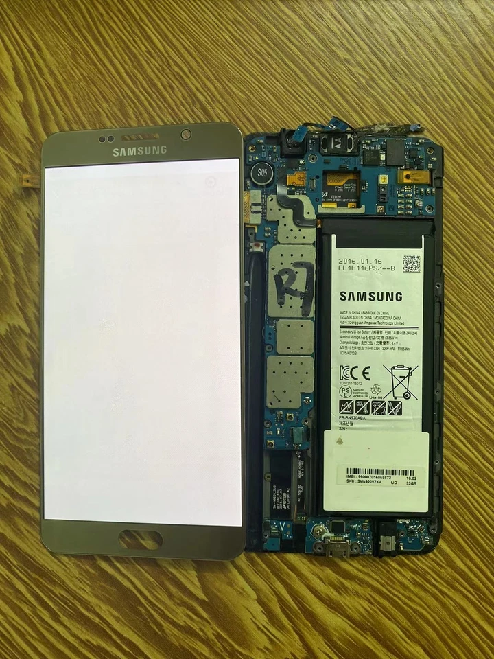 Super amoled touch screen lcd display for Samsung galaxy note 5 N920 shadow GOLD - Image 2 of 2