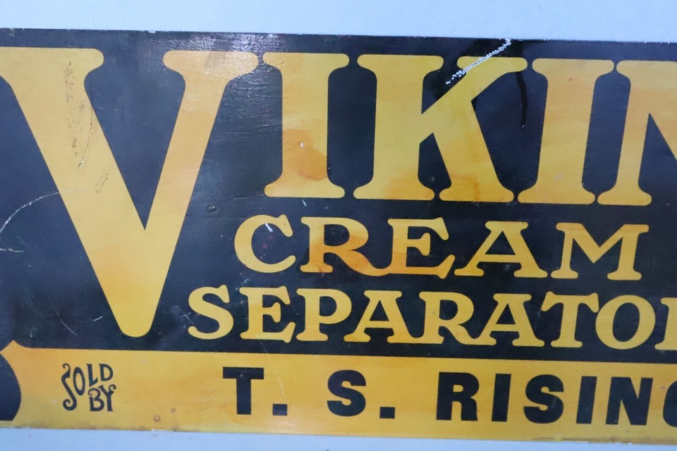 VIKING CREAM SEPARATOR T S Risinger Tin sign eBay