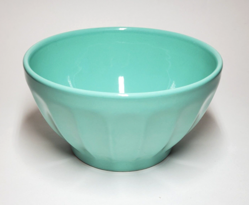 Seafoam Verde Menta Anthropologie Galleta Latte Bowl 7" XL Portugal TAMAÑO RARO - Imagen 4 de 11