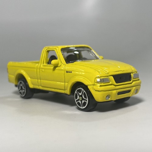 MotorMax Ford Ranger #6052 Yellow 1:64 Scale Diecast Diorama Model Pickup Truck - Picture 3 of 11