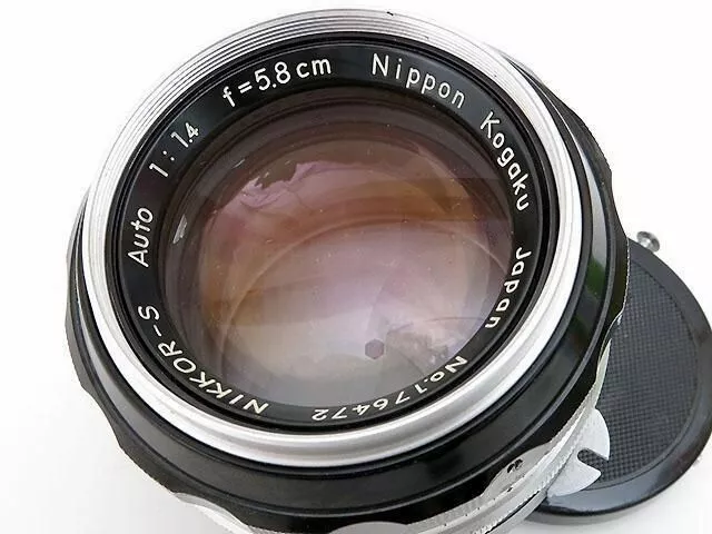 Nikon NIKKOR-S Auto 5.8cm F1.4 Pre-Ai Standard Prime Lens Nippon Kogaku  Japan