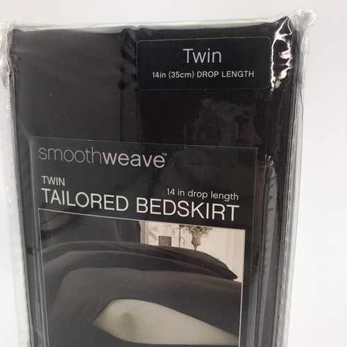 Smoothweave Twin Tailored Bedskirt ~ Chocolate~ 14" Drop Length - Picture 2 of 10