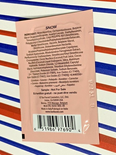 Too Faced Born This Way SNOW Super Coverage Multi-Use Sculpting Concealer SAMPLE - Picture 10 of 12