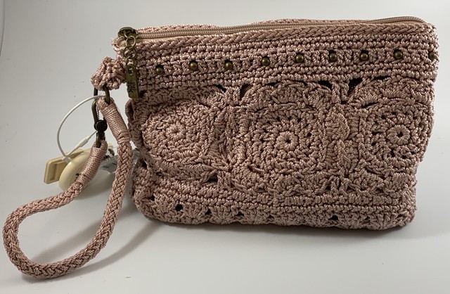 the sak crochet wristlet
