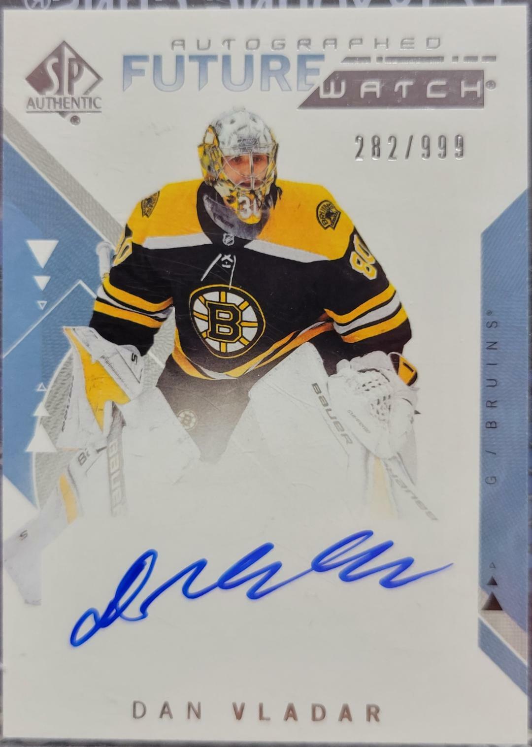 Dan Vladar 18/19 UD SP Authentic Future Watch Rookie Auto /999