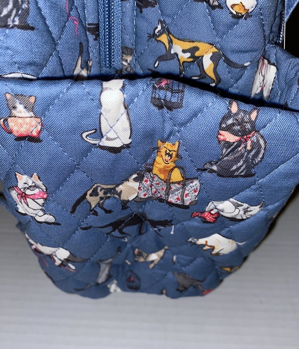 Vera Bradley Essential Large Backpack Laptop Pocket NWT Cats  display picture 2
