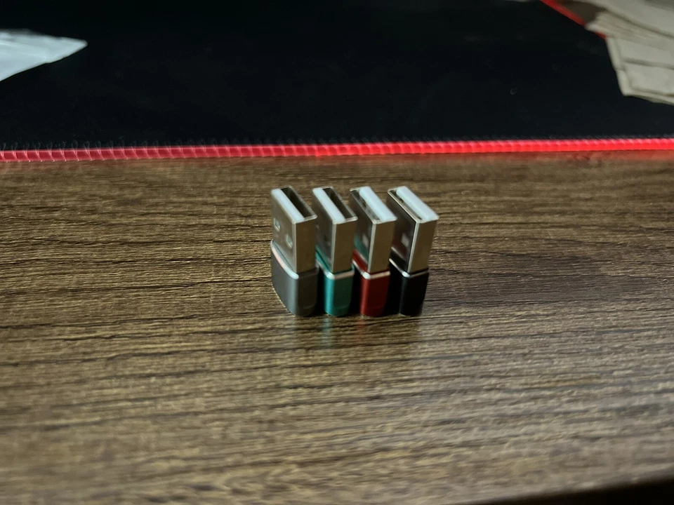 4pk USB C Female to USB Male Adapter,Type A Charger Cable Power Converter - Image 3 of 4