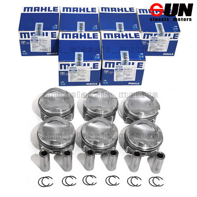 6x Mahle Pistons & Rings Set STD For Audi S5 A6 A7 A8 Q7 3.0 TFSI CRE CTD EA837