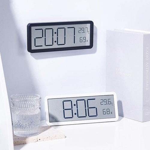 Digital LED Large Display Wall Desk Alarm Clock With Calendar Temperature Date - Picture 21 of 25