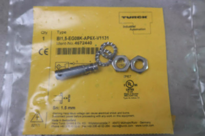 TURCK BI1.5-EG08K-AP6X-V1131 3 Wire DC NPN Embeddable Short Barrel Sensor Switch