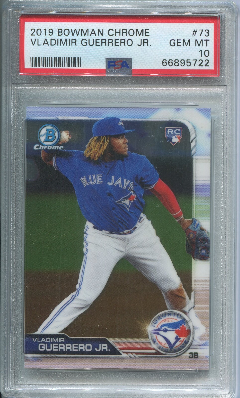 2019 Bowman Chrome Vladimir Guerrero Jr Rookie #73 PSA 10 GEM MINT