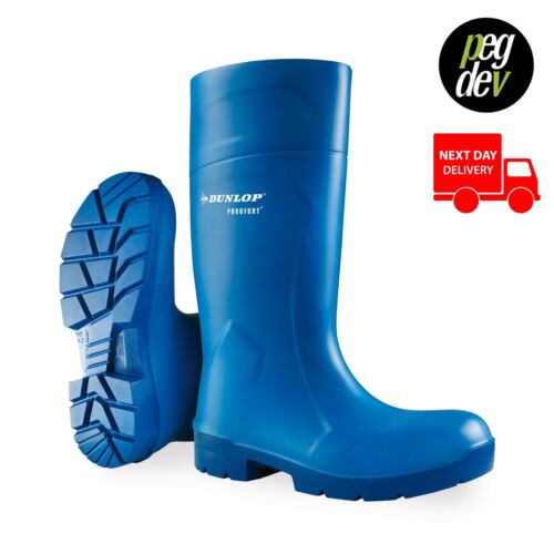 PUROFORT MULTIGRIP SAFETY BLUE WELLY WELLINGTON BOOT WELLIES HGCA61631 - Picture 1 of 1