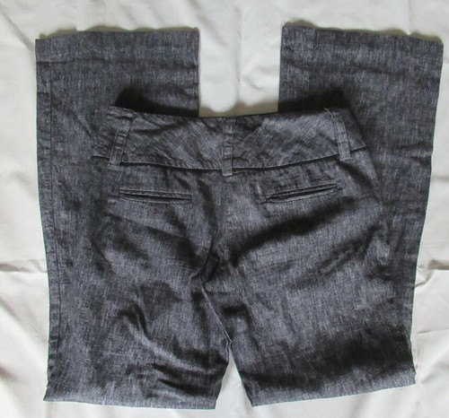 IZ Byer California Linen blend dress gray black blended Pants size 9 (31X32) - Picture 3 of 3