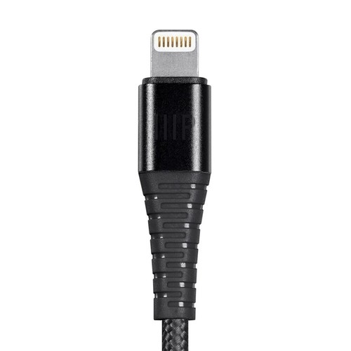 1.5FT USB to 8Pin For IOS Phone Sync Data Charge Cable Reinforced Braided Black - Picture 5 of 6