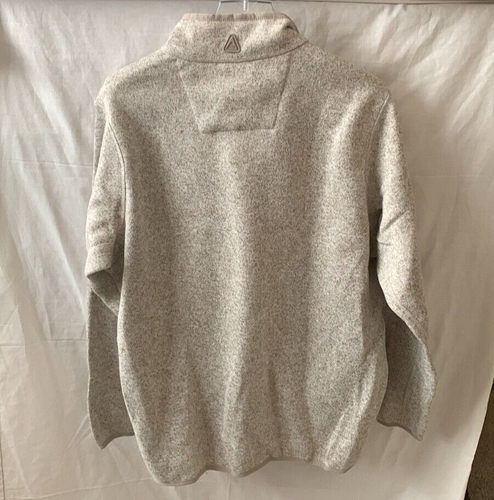 ANTIGUA NBA Men's Full Zip Up Sweater in Oat Heather Sz Large NWTs - Picture 4 of 5