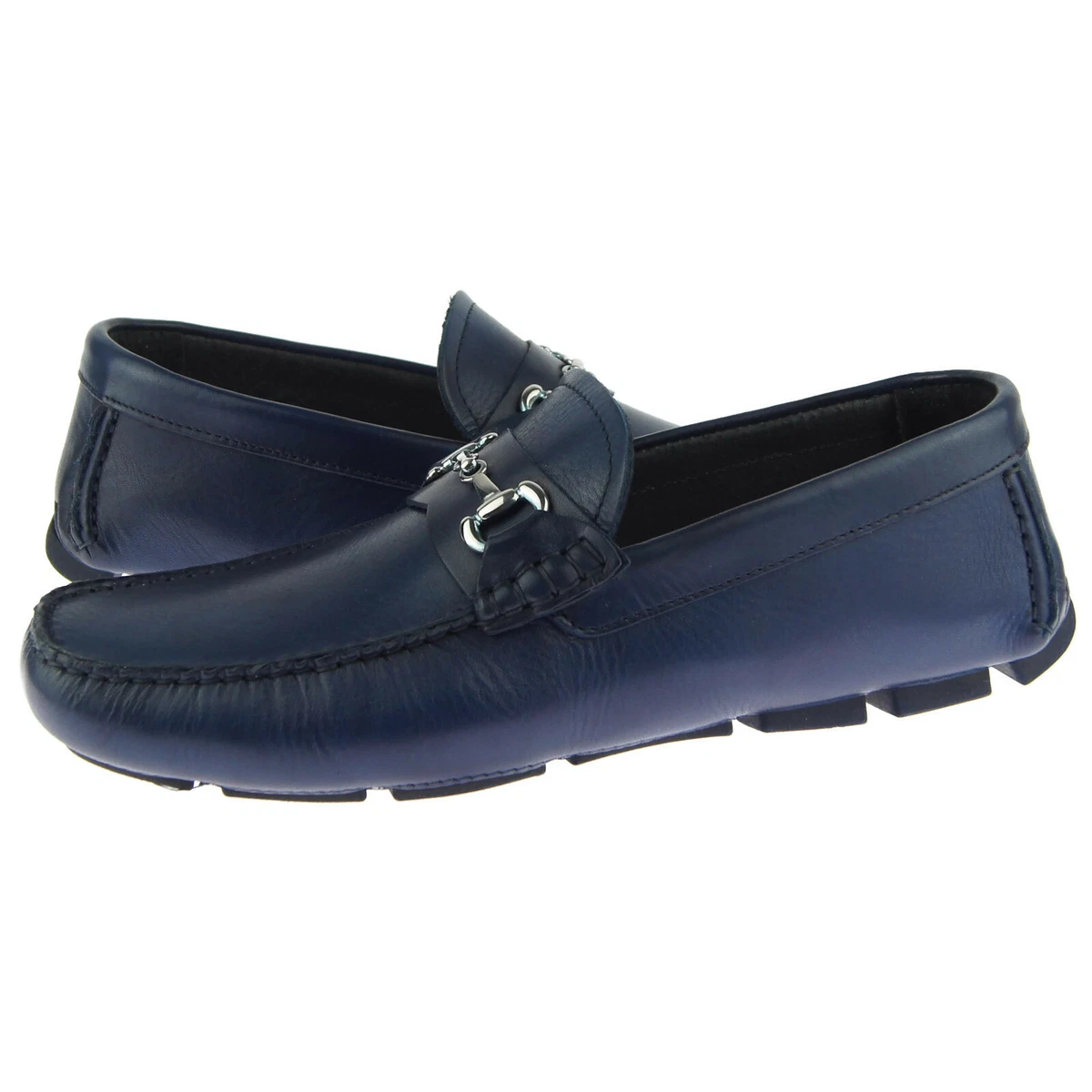 Men\'s Nunn Bush Stance Knit Wingtip Oxford Walking Shoes Navy 85072-492 8.5M NEW Blue Leather Upper Moccasin Casual Shoes for Men for sale | eBay main image 2
