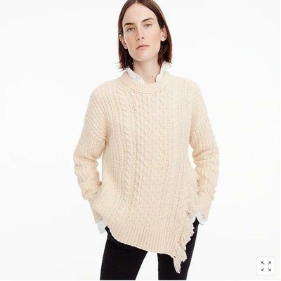 j crew cable knit sweater