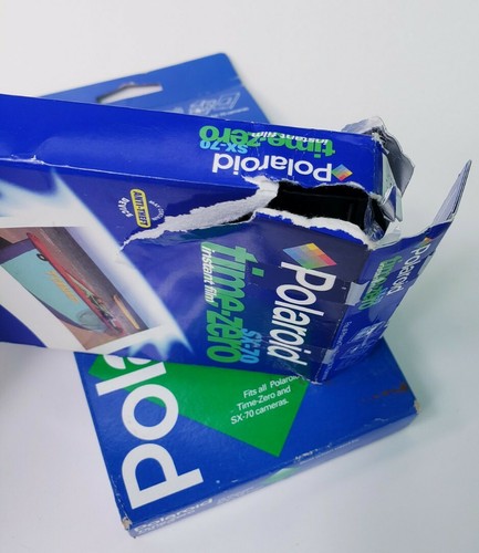 2 Packs of Polaroid SX-70 Time Zero Instant film ONE SEALED, ONE OPENED NEW - Picture 5 of 6
