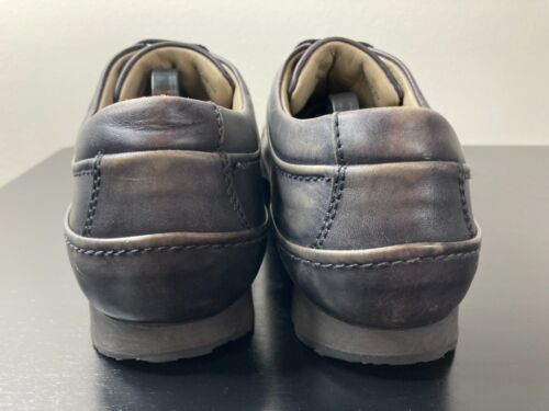 BRIONI Italian Black Leather Sneakers US 7 e40 - Picture 5 of 7