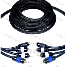 SKY HIGH CAR AUDIO 20FT PREMIUM 4 CHANNEL RCA'S