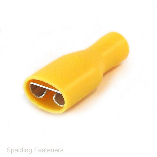 Electrical Crimp Female Spade Fully Insulated Terminals 0.25mm To 6.0mm Gauge - Picture 7 of 7
