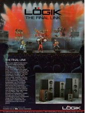 Logik -  Speakers - Original Magazine Ad - 1989