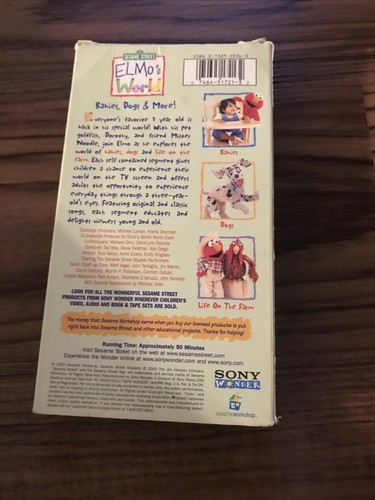 SESAME STREET ● ELMO'S WORLD ● Babies Dogs & More ● Life On The Farm ● VHS 2000 - Picture 10 of 12