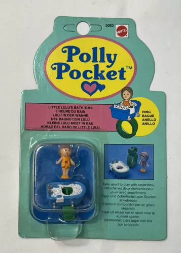 Vintage Bluebird Polly Pocket Little Lulu’s Bath Time MOC Unopened 1992