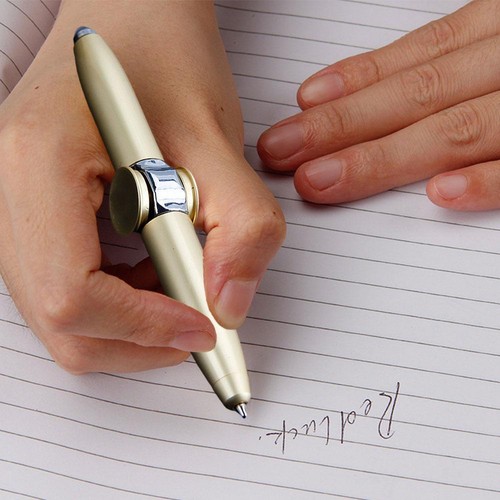 Stylo Fidget Spinner Jouet Anti-Stress, Stylo à Bille LED Royaume-Uni - Photo 4/15