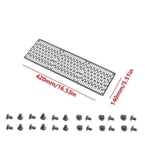 Fan Radiator Guard Metal Grill For Computer Cooling Fan Dust Filter 14/28/42cm - Afbeelding 8 van 10