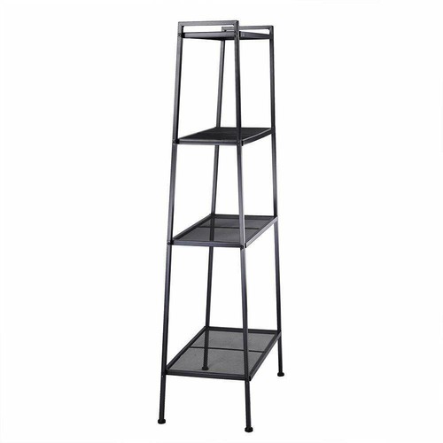 4 Tier Leaning Ladder Shelf Bookcase Bookshelf Storage Shelves Unit Organizer - Picture 5 of 10