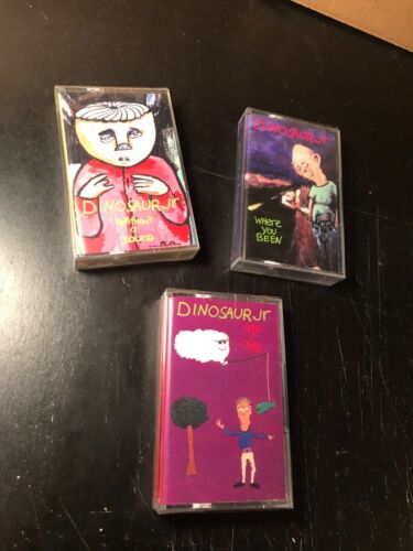 3 Dinosaur Jr Cassette Tape Lot Nirvana Sonic Youth Fugazi Radiohead Pixies punk - Picture 1 of 5