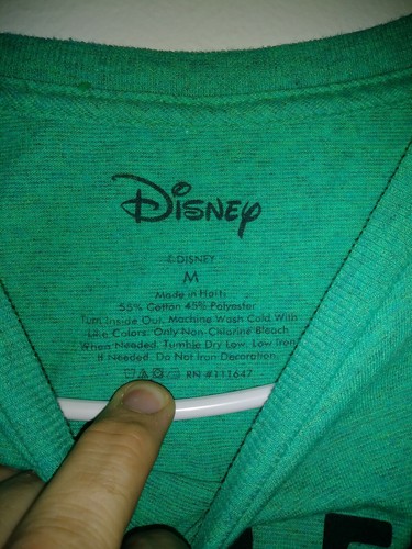 Disney Tinkerbell I'm So Fly I NeverLand Peter Pan Green T-Shirt Crewneck Size M - Picture 3 of 9