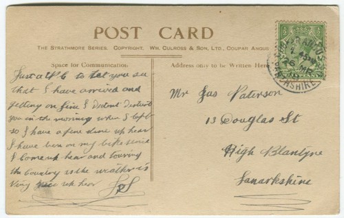 NORTH STREET, BURRELTON - Perthshire Postcard - Picture 2 of 2
