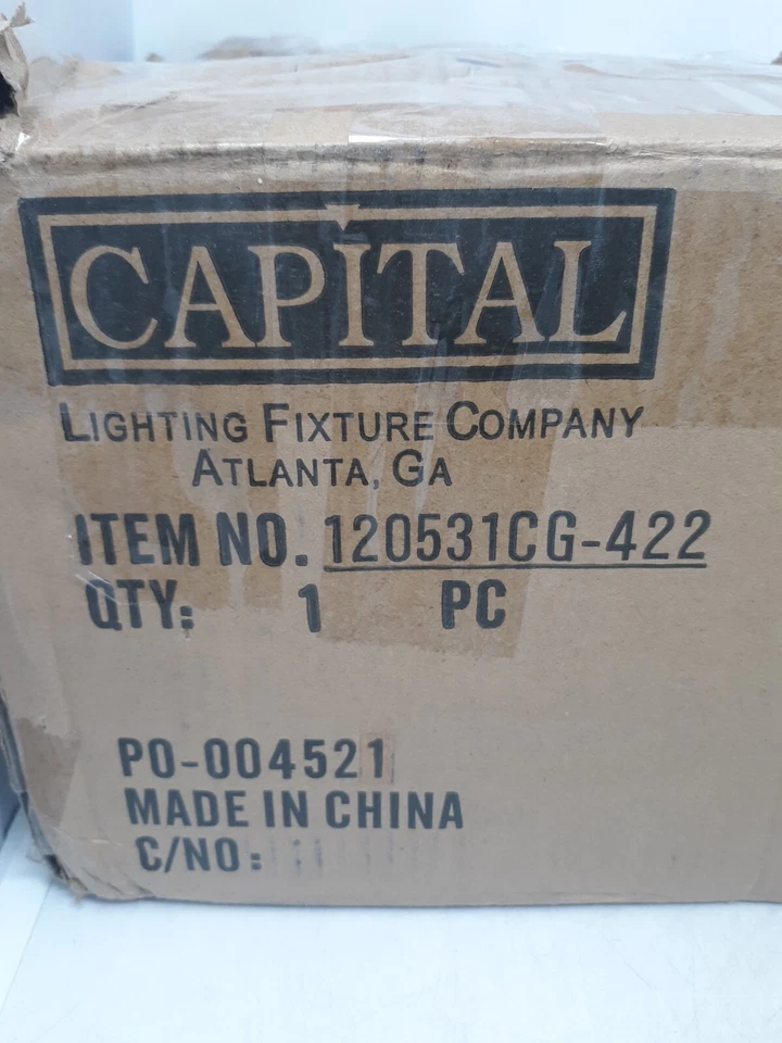 Accesorio de tocador de 3 luces Capital Lighting 120531CG-422 bronce ondulado vidrio Foto 2 de 4