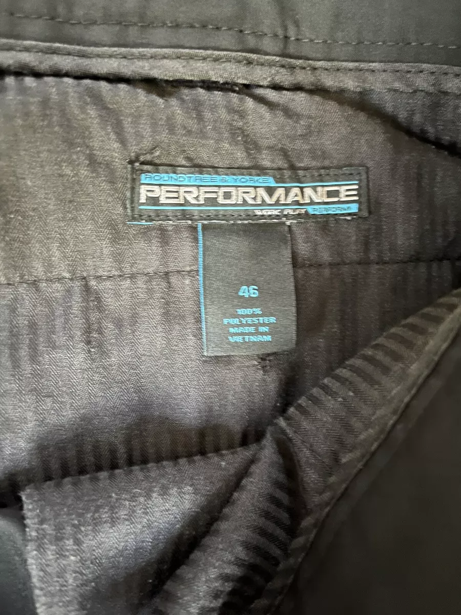 Roundtree Yorke Performance Shorts Mens Size 46 Black Golf Work