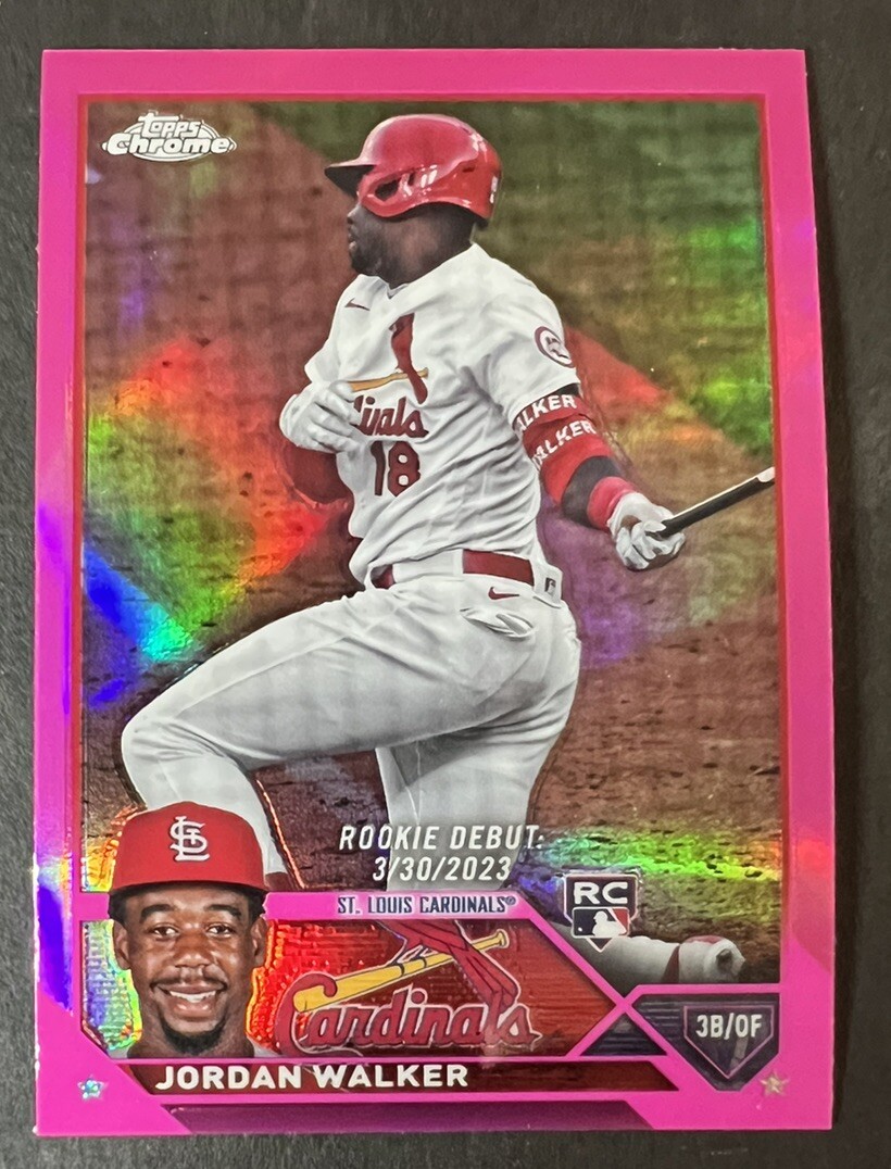 JORDAN WALKER 2023 Topps Chrome Update Pink Refractor RC Rookie Debut #USC150