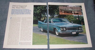 1960-63 Chrysler Imperial History Info Article ''The Third Wave''